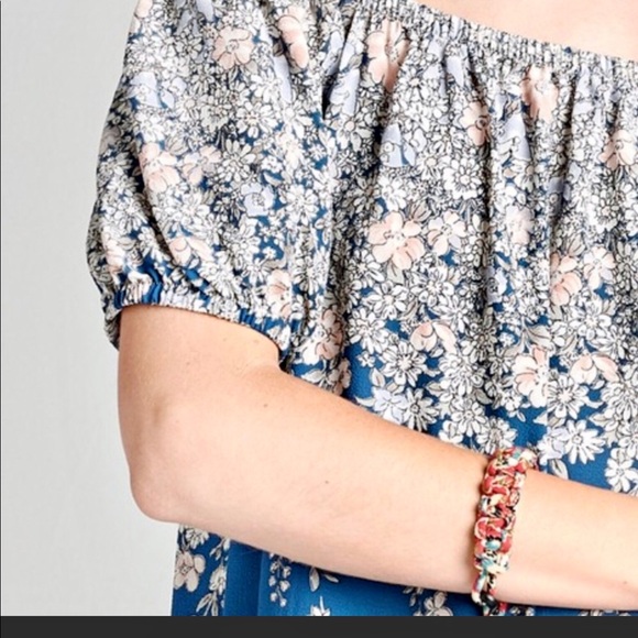 NEW FLORAL OFF SHOULDER TOP!! - Picture 8 of 9